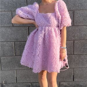 Endless Rose Pink Tulle Ruffle Rose Pink Taylor Swift Mini Dress